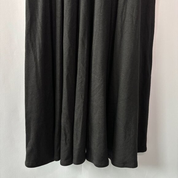 Bloomingdale's Women's Black Collared Zip Up Long Sleeve Maxi Dress Size Large - Picture 5 of 13